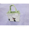 New fashional glossy PVC shopper bag with custom full printing for ladies